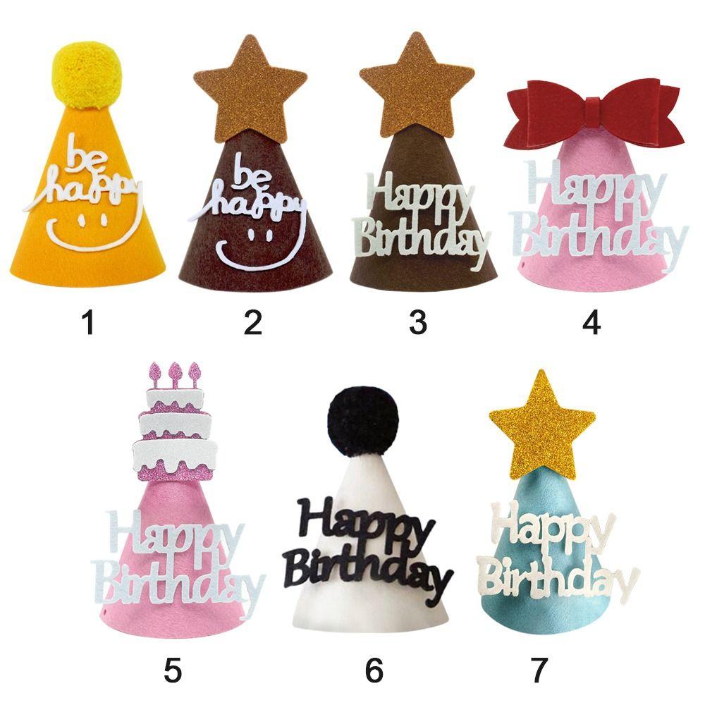 Украшение для торта, головные уборы с днем рождения, милые вечерние шапки с короной на день рождения, аксессуары для вечеринок