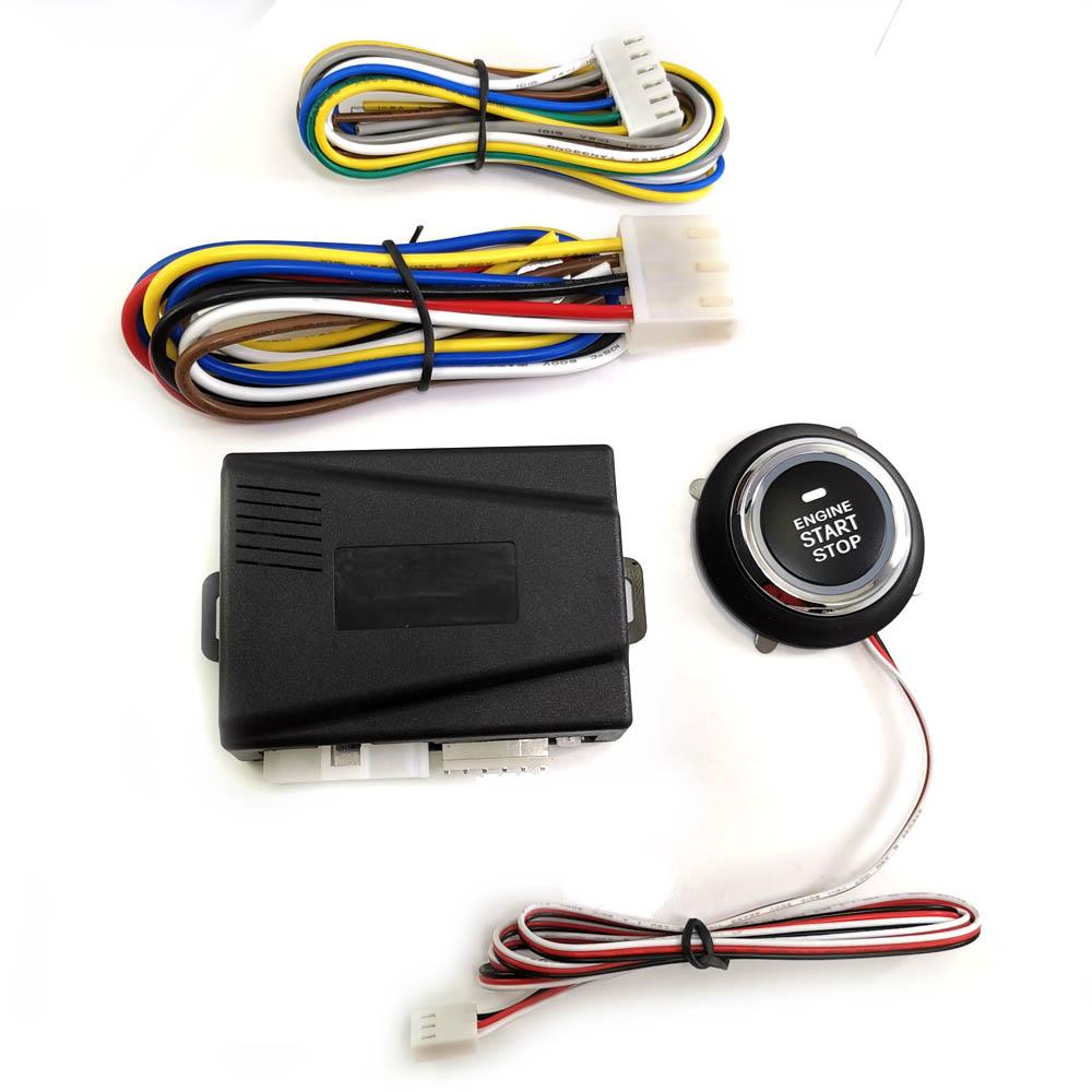 Универсальная автоматическая система бесключевого доступа, кнопки запуска и остановки автомобиля, брелок, комплект, центральный дверной замок с дистанционным управлением