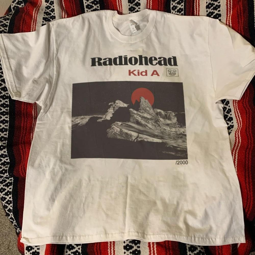 Футболка группы Radiohead Футболка Radiohead в ретро-стиле Белая Унисекс Футболка S5XL KH14016 Унисекс Футболка