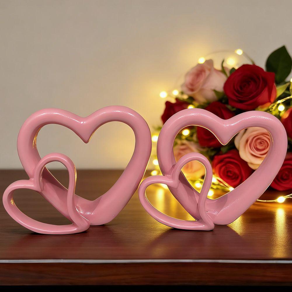 3D Valentine's Day Love Ornament Handicraft Heart Miniature Ornaments  Home Decor