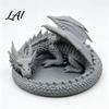 Ring Storage Tray 3D Printed Dragon Jewelry Tray Coiled Figurine Key Bowl Fantasy Necklace Display Stand Desktop Organizer for Earrings Necklaces,