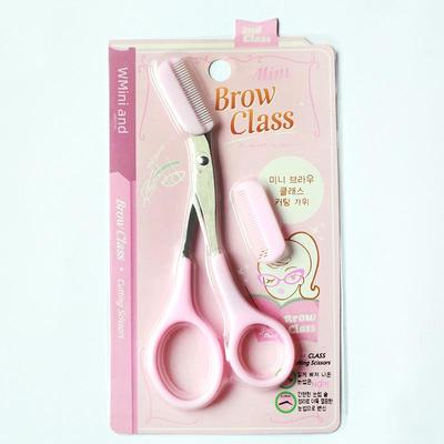 Ножницы для бровей в корейском стиле из нержавеющей стали Jifengli с расческой - инструмент для макияжа
