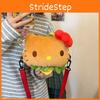 Shape Plush Burger Crossbody Bag Outdoor Leisure Bag Shoulder