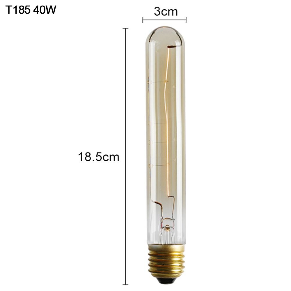 E27 патрон Шаровой светильник Антикварная лампа накаливания Декоративная лампа Эдисона Винтажная ретро-лампочка Стеклянная нить накаливания