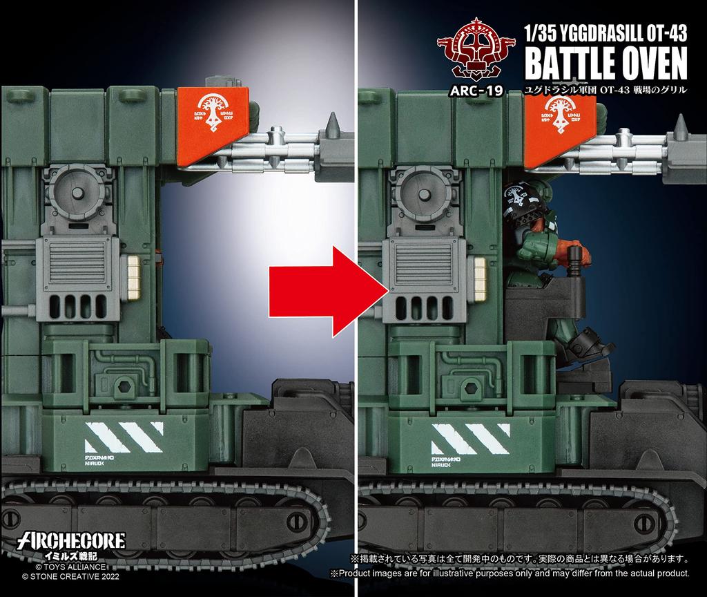 TOYS ALLIANCE ARC 19 "ARCHECORE Ymir's War Chronicles" 1/35 Scale Yggdrasil Corps OT 43 Grill of the Battlefield PVC & ABS Painted Complete Figure