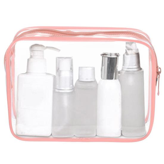 Transparent Cosmetic Bag Large Capacity Zipper Closure Waterproof Clear Makeup Bag Organizer Toiletry Bag