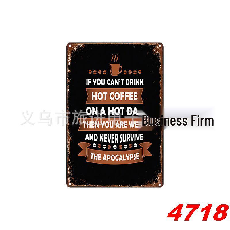 Retro Wine Tin Painting - Vintage Decor for Bar, Bedroom, or Coffee Shop