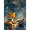 5d DIY Алмазная картина, вышивка крестом, мультфильм, животное, лиса, дельфин, алмазная вышивка, мозаика, полный круглый дрель, домашний декор