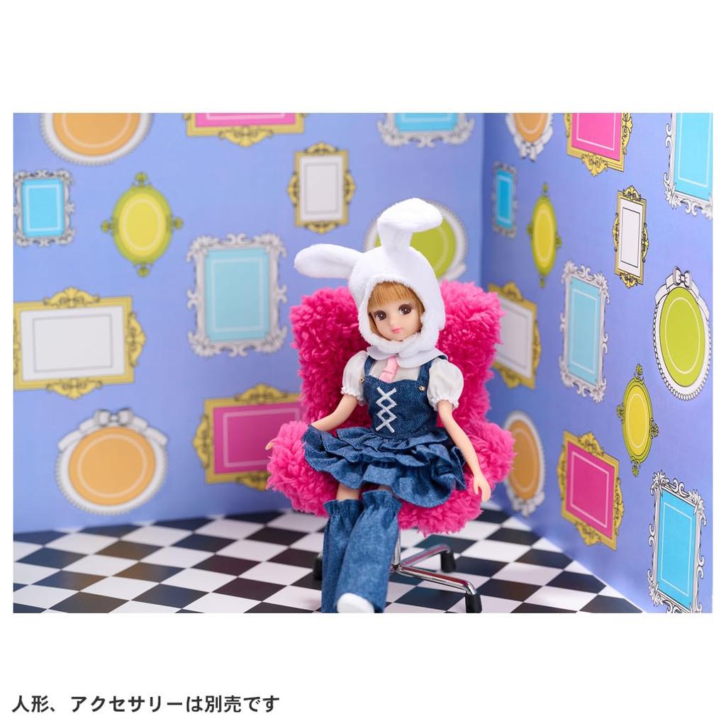Takara Tomy Licca-chan Dress LW-04 Rabbit Tea Party Dress-Up Pretend Play Toy for Ages 3 and Up