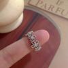 Циркон полое кольцо-цветок свет роскошный изысканный высокое чувство указательное кольцо модное универсальное нишевое темпераментное ювелирное изделие