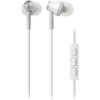 Audio Technica Ipod Iphone Ipad In Ear Earphones With Microphone White Ath Ck330i Wh White
