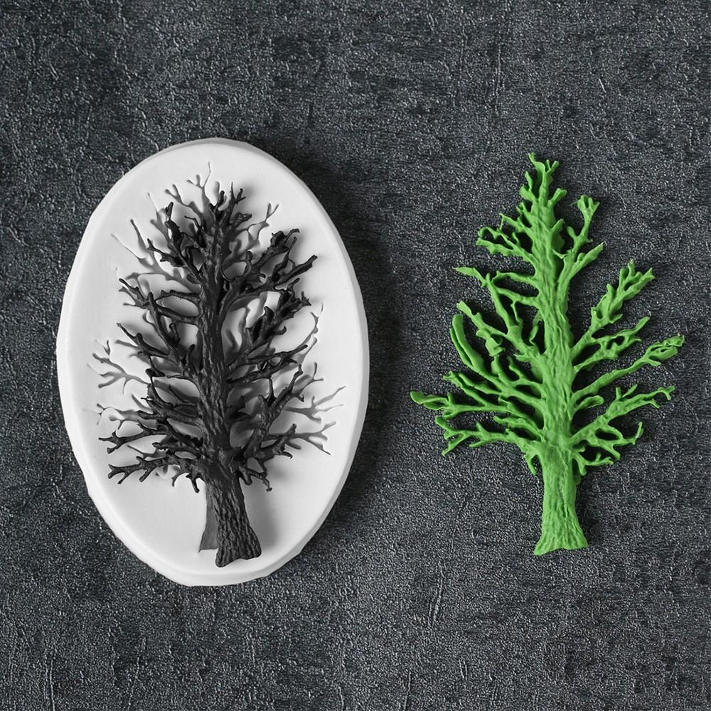 3D дерево силиконовая форма для помадки форма для выпечки шоколада и сахара