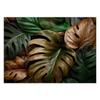 Wallpaper Monstera Leaves In Natural Colors