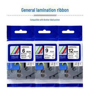 Совместимая лента для Brother Label Maker TZ2-231 PT-D210 D450 - Бумага для кабельной и сетевой печати