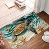 1 шт. Кухонные коврики с узором морской черепахи Нескользящие Домашние придверные коврики Поп-дизайн Коврик для ванной Коврик для ванной Ковер для дома Раковина Прачечная Декор