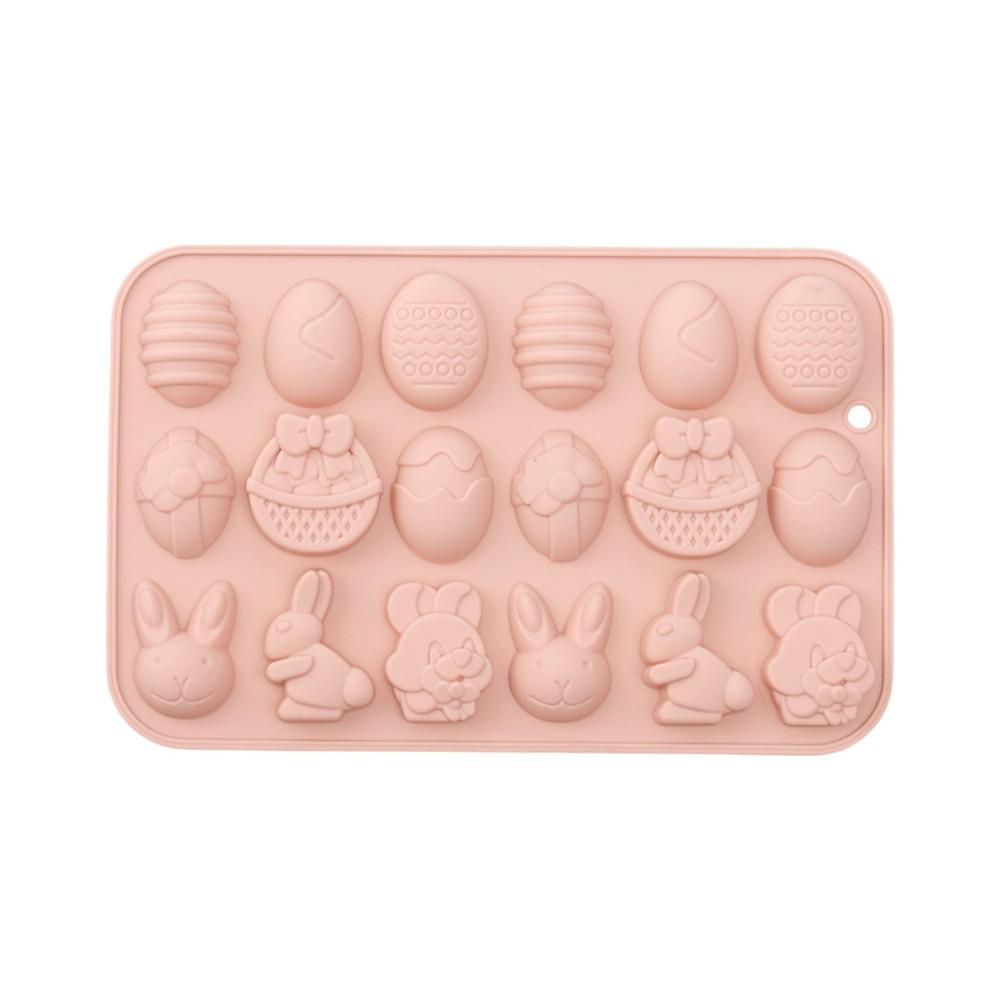 Cartoon Rabbit Shape Easter Silicone Mold Multifunctional Non-stick Baking Mould DIY Soft DIY Candy Mold Candy Making
