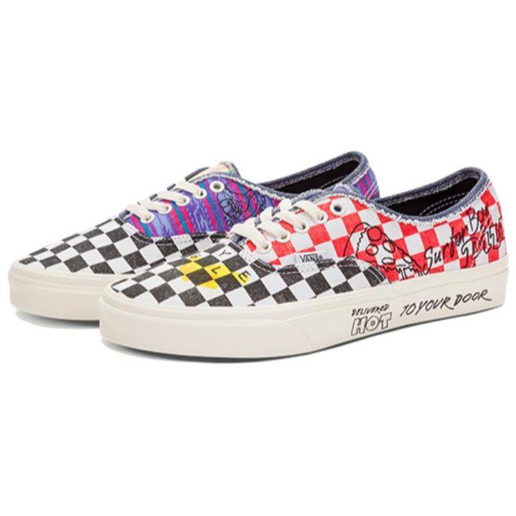Кроссовки унисекс Stranger Things x Vans Authentic Surfer Boy Pizza Многоцветные Мульти Зефирный VN0A5JMPBO5
