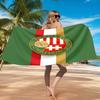 Hungarian Football Emblem Beach Towel, Quick-drying, Easy to Care for, Suitable for Both Fitness and Beach Vacations,Sports Essential
