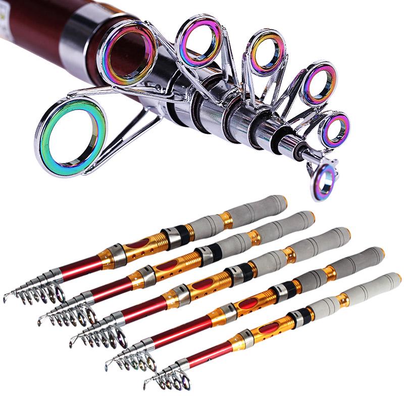 Fishing Rod Carbon Fiber Travel Fishing Spinning Rod Portable Telescopic Fishing Pole Fishing Tackle