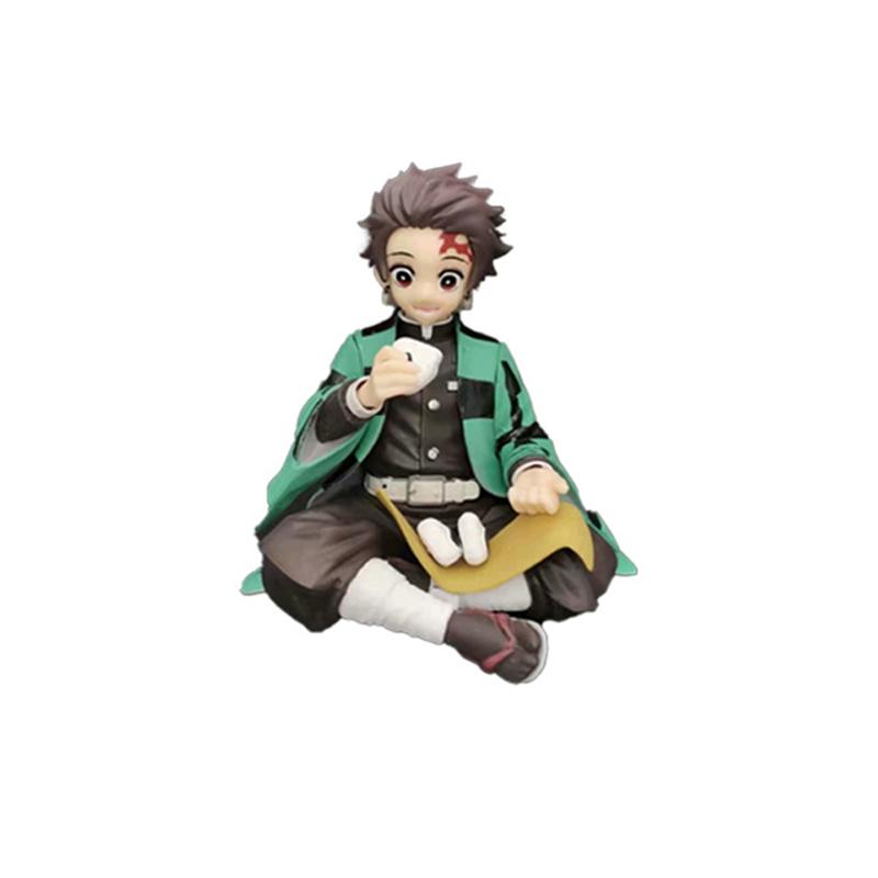 Фигурка премиум-класса Аниме Танджиро Агацума Зеницу Ешь рисовые шарики ПВХ Фигурка