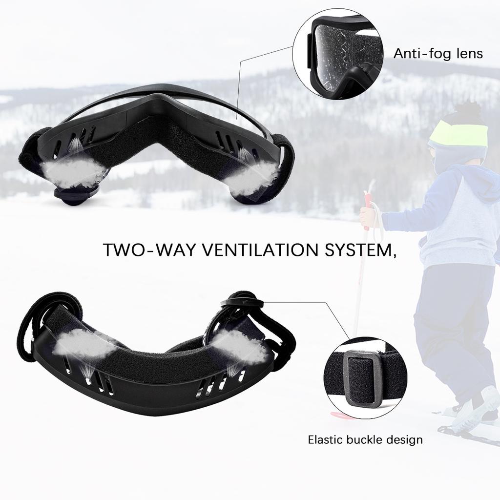 Лыжные очки MAXJULI - совместимые со шлемом очки для зимних видов спорта для детей от 0 до 4 лет с защитой UV400 4301