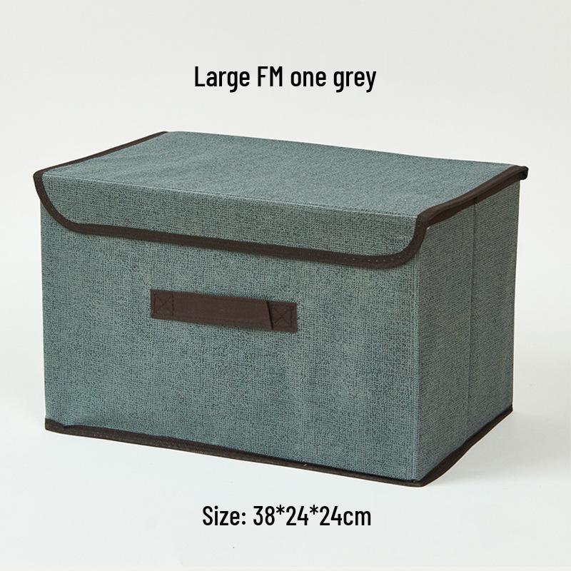 Складной ящик для хранения из нетканого материала под лен для одежды и игрушек, доступен в больших и малых размерах.
