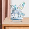 Yousheng Horse Shaped Acrylic Sign 2D Flat Horse Tabletop Centerpiece for Corner Living Room Fireplace Shelf Office Home Decor