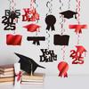Graduation Party Hanging Swirl Decorations Class of 2025 Congrats Grad Supplies for Classroom Ceiling Home Decor