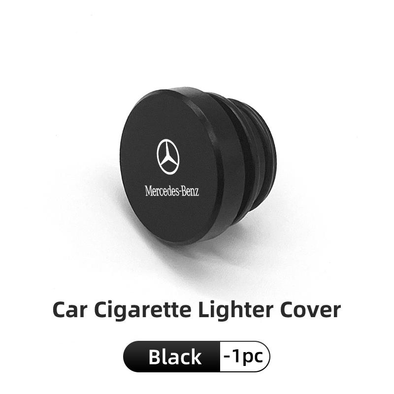AABHA1 Car Alloy Cigarette Lighter Plug Cover Dust Protection Cap For Mercedes Benz W202 W212 W126 W140 W168 W177 CLS GLE GLC GLS CLA