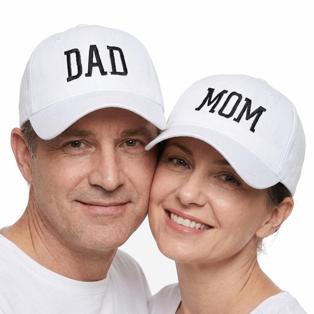 Adjustable Baseball Cap DAD MOM Love Printed Sunscreen Hats Fashion Couple Cap For Man Women