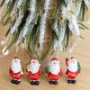 Resin Santa Claus Micro Landscape Model Miniature Santa Claus Decorations Christmas Figurine  Home