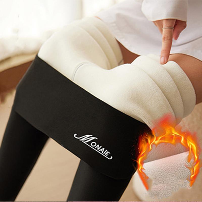 Женские зимние леггинсы из бархата и эластичного материала, теплые, плотные, с высокой талией, повседневные, облегающие, универсальные брюки для йоги