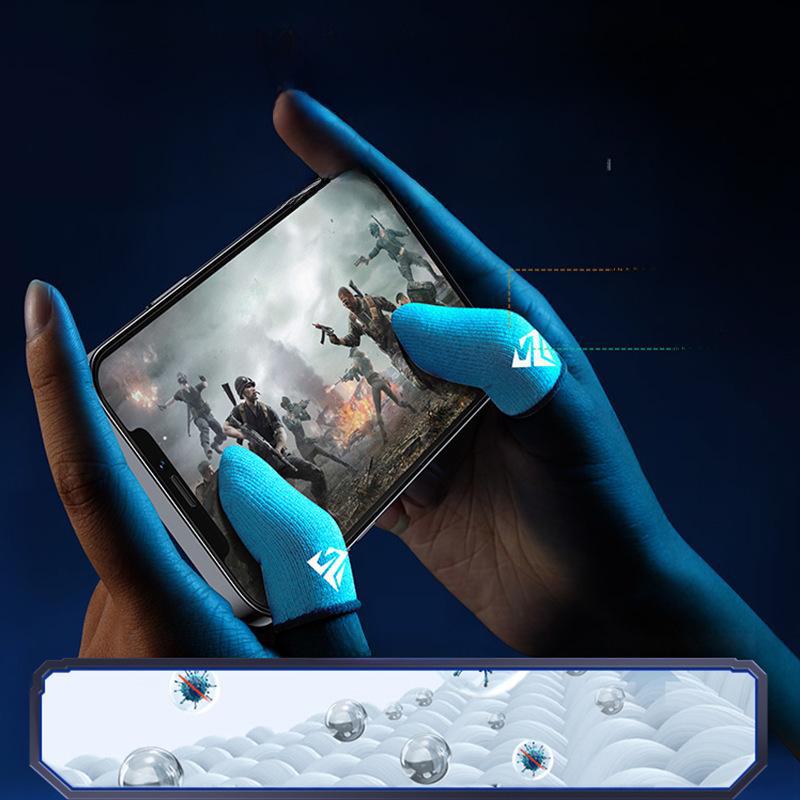 Перчатки для игры Шези: Дышащие, нескользящие, антипотные, серебряные волокна напальчники для мобильных игр