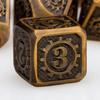 DND Metal Dice Set Dungeon and Dragon 7PCS D and D Dice Set Polyhedral Dice RPG D&D Dice Role Playing Games D20 D12 D10 D8 D6