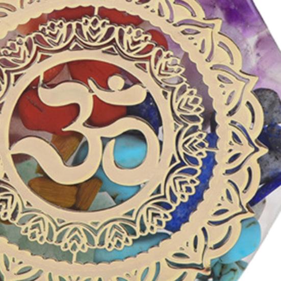 Ожерелье-капля с 7 чакрами и принтом из искусственного кристалла для женщин и мужчин, регулируемый шнур, энергетическое ожерелье