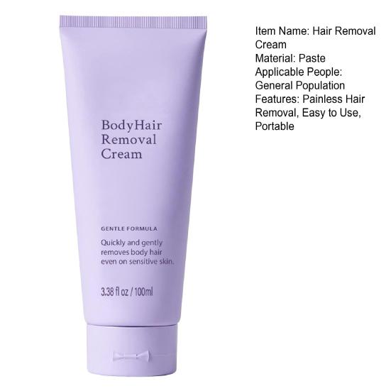 1/2/3Pcs 100ML Hair Removal Cream Gentle Pain Free Fast Acting Moisturizing Full Body Arm Leg Underarms Facial Hair Remover Depilatory