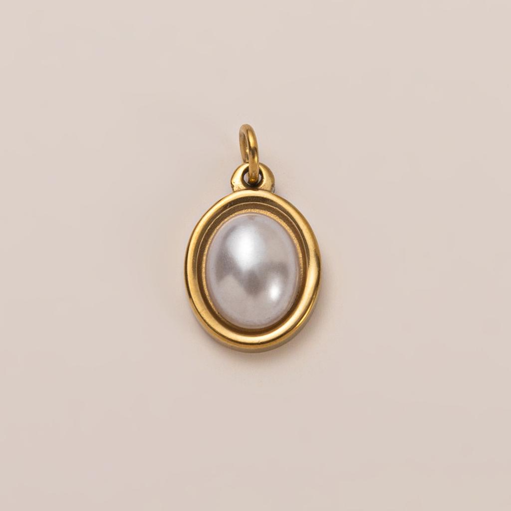 Stainless Steel Diy Basic Live Mouth Chain 12 Birthstone Pendant Necklace Furnace Vacuum Plating 18K Gold Color Retention