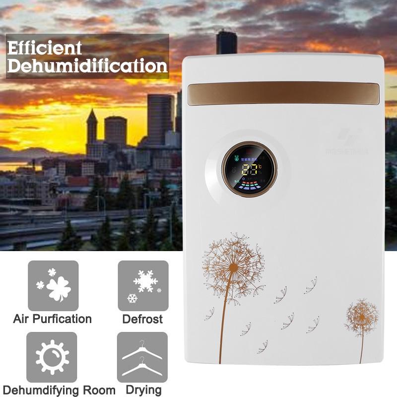 100 Вт 2,5 л Электрический осушитель воздуха Сушилка для дома Индикатор заполнения водой Аварийный сигнал Экран Поглотитель влаги Охлаждающий осушитель воздуха