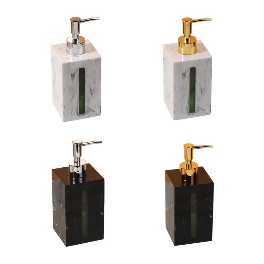 Бутылка для дезинфицирующего средства для рук из смолы, легкая, роскошная, в скандинавском стиле, многоразовая банка для жидкого мыла для рук, нажимная головка насоса, имитация мрамора