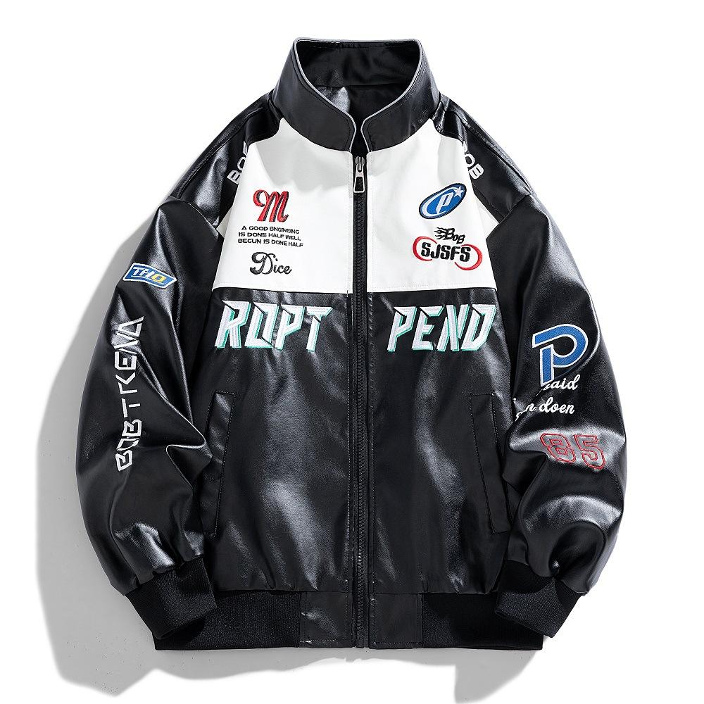 Autumn and Winter New Men's Leather Jacket Locomotive PU Leather Slim Jacket