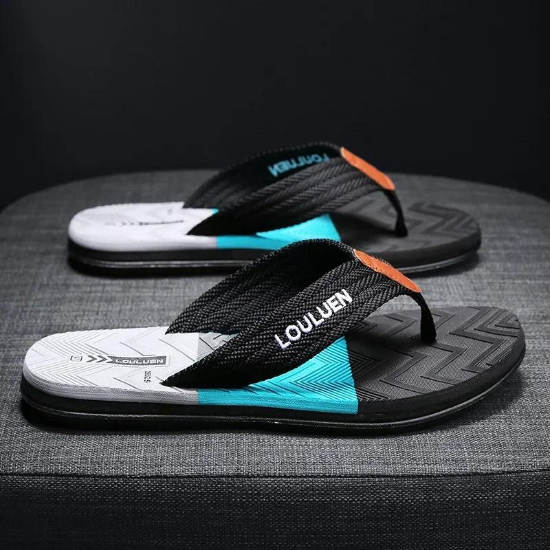 Men High Quality Flip Flops Men Beach Slippers Fashion Outdoor Flip Flops Casual Breathable Slippers for Men New Sandals 2024