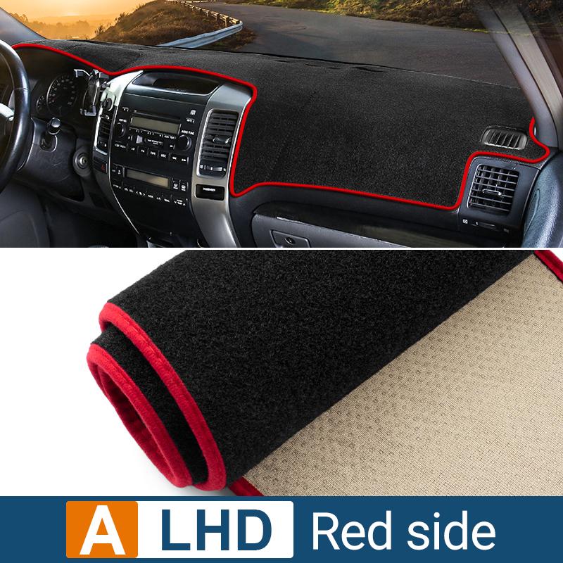 Автомобиль Для Toyota Land Cruiser Prado 120 J120 2003-2006 2007 2008 2009 Накладка на панель приборов Защита от света Коврик Анти-УФ Нескользящий коврик