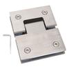 Frameless Glass Shower Door Hinge 180 Degree 120lb Load Capacity Heavy Duty Bathroom Door Hinge for