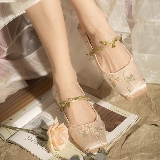 Туфли Мэри Джейн для женщин Туфли на низком каблуке Туфли Мэри Джейн на массивном каблуке с ремешком на щиколотке Женские повседневные балетки с квадратным закрытым носком