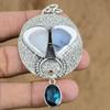 Natural Dendrite Opal Gemstone Jewelry 925 Sterling Silver Pendant For Girls