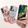 Чехол для Tecno Pop 6 GO BE6j Милый Цветок Бант Расписной Чехол Мягкий ТПУ Чехол для Телефона Для Tecno Pop 6 Pro BE8 Pop6 GO Задняя Крышка Coque