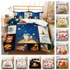 3D Cartoon Animal Bedding Set Jungle Squirrel Down Duvet Cover Set Single/double EU135 * 200 Children's Room Full Size Soft Zippered Home Decoration