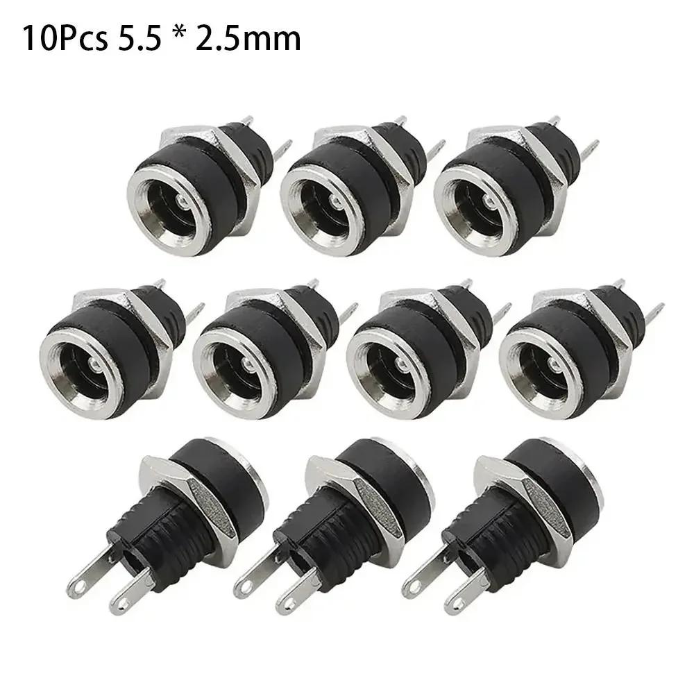 10 шт. DC022B 5,5 x 2,1 мм DC Power Jack 3,5*1,3 мм 5,5*2,1 мм 5,5*2,5 мм 2-контактный разъем питания Разъем Адаптер