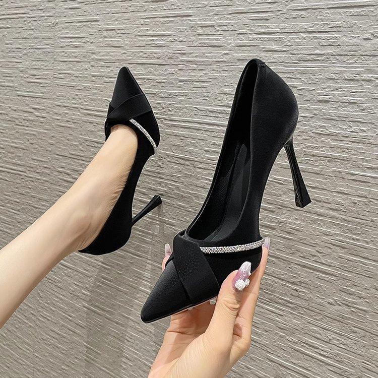 High Heels Women's Stiletto New Pointed Work High Heels Bridesmaid Shoes Women