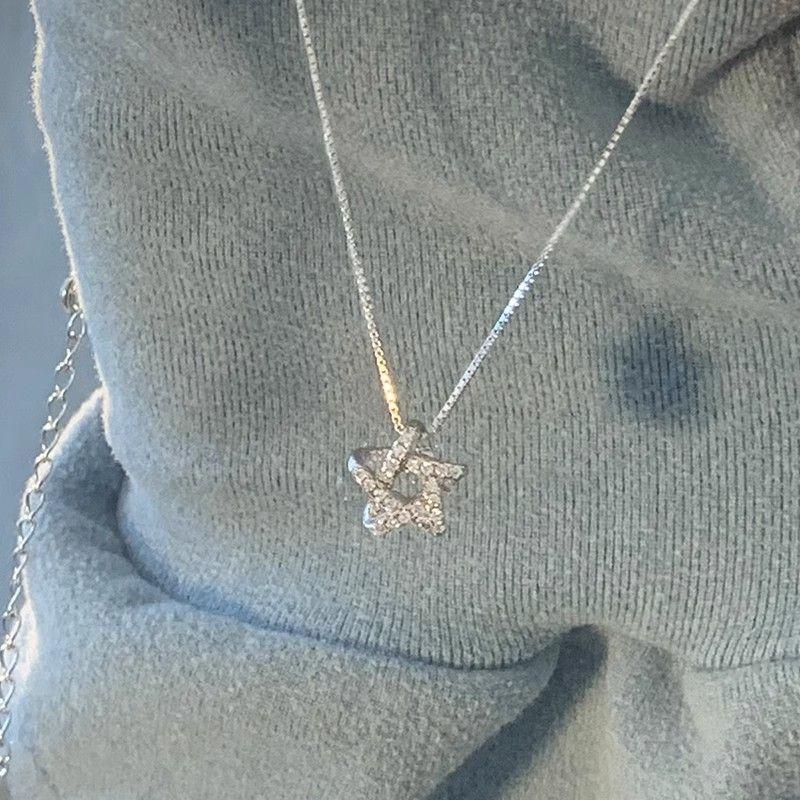 Звездное ожерелье Модное циркониевое ожерелье для женщин Изысканный ювелирный подарок